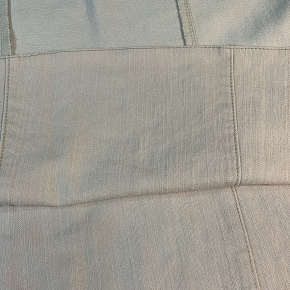 Serged stretchy casual skirt in light peachy pink large - Picture 11 of 12